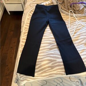 Anna Molinari Navy Straight Leg Pants